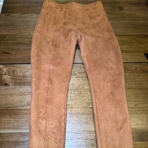 SPANX Faux Suede Leggings – Carmel – Size Small Petite